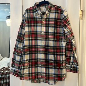 Boys gap plaid button down